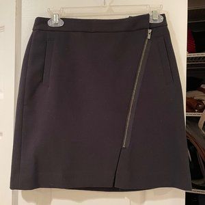 Banana Republic Black Zipper Miniskirt